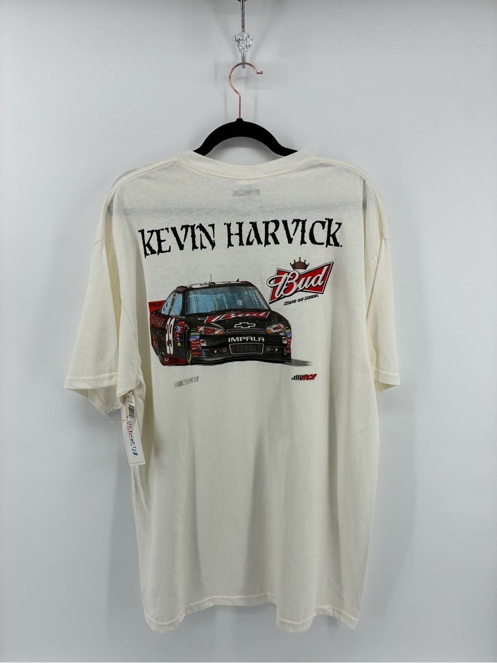 NASCAR Kevin Harvick Budweiser Racing Graphic Tee - White
